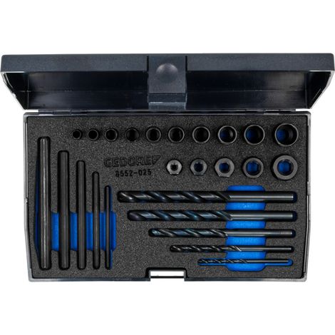 Gedore 6755550 Gewindeausdrehersatz M5, M6, M7, M8, M9, M10, M11, M12, M13, M14, M15, M16 (1/2)