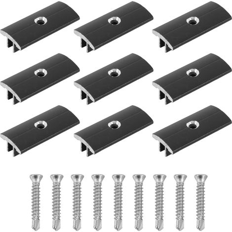 Lot de 100 Clips d'espacement cachés en Alliage d'aluminium avec 100 vis pour Sol WPC/BPC, Installation de terrasse (1/5)