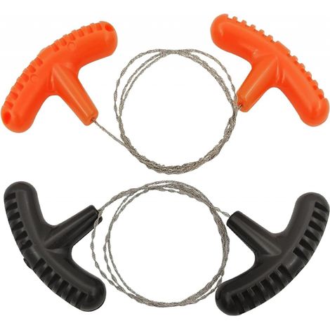 Pcs Scie à Fil en cm Tronçonneuse de Poche Tube Mini Extérieure Anti-Rouille Manuelle Facile Ranger Câble Outil 2 73 Acier Inoxydable PVC (1/5)