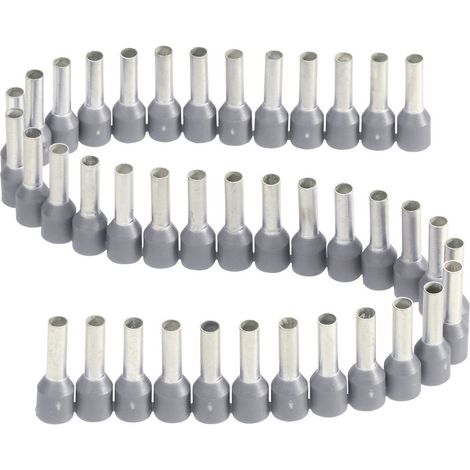 Vogt Verbindungstechnik 470508.00050 Aderendhülse 2.5 mm² Teilisoliert Grau 50 St.