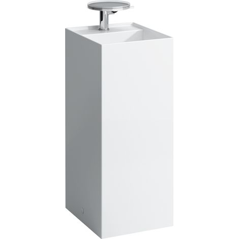 Lavabo LAUFEN Kartell, independiente, 3 agujeros para grifos, sin