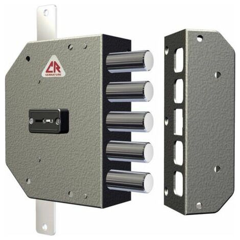 serratura Dx di sicurezza CR 2200 doppia mappa da applicare a porte blindate (1/2)