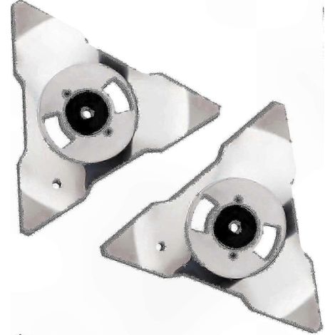 Edelstahlmesser für Mähroboter - 2er-Pack Ersatzmesser, kompatibel mit RS, TS, MS, RC, TC, MC. (1/2)