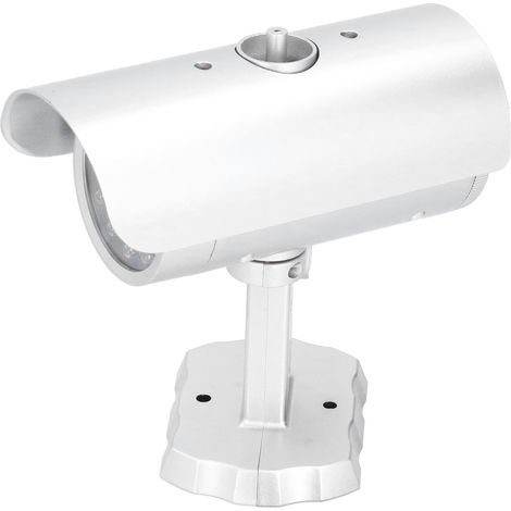 Caméra de simulation, fausse caméra de sécurité, moniteur, faux système de surveillance avec lumière LED clignotante (1/5)