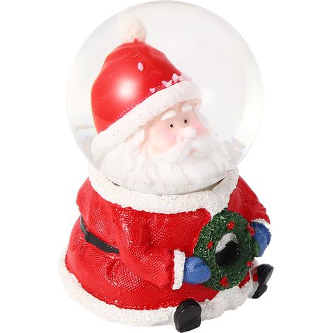 Mini-Leuchtkugel in Kristallform mit Weihnachtsmann-Motiv für den Schreibtisch – Weihnachtsgeschenk/Partydekoration (1/5)