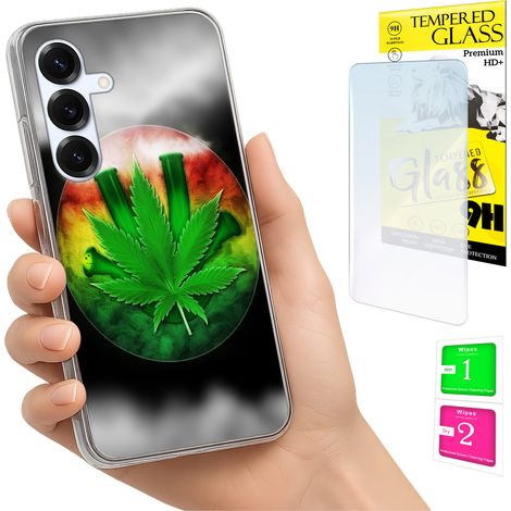 Custodia per Samsung Galaxy S25 FE, cover fotografica, cover posteriore + vetro 9H (1/5)