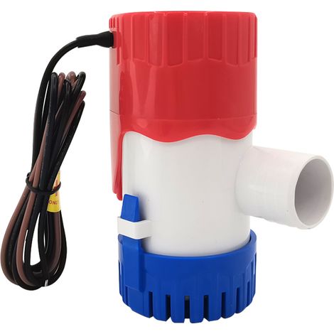 Automatic marine water pump with 1100 GPH (gallons per hour), 12V white water pump, intelligent submersible pump, accessories for boats, yachts and RVs, 24V water pump