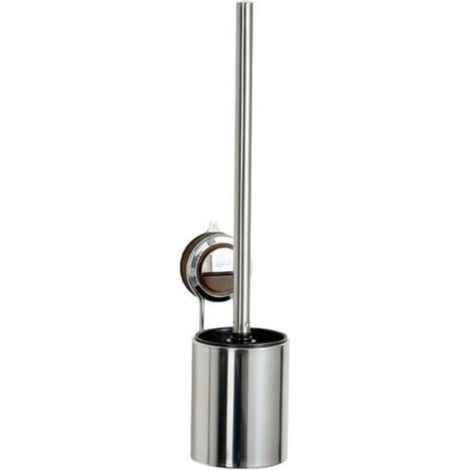 Ensemble de brosse de toilette murale à ventouse en acier inoxydable pour salle de bain (1/5)