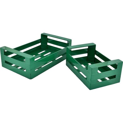 Cagette en métal coloré (Lot de 2)
