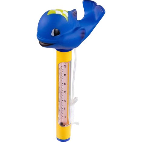 Thermomètre flottant pour bassin – Moniteur de température en forme de baleine pour piscines et spas (1/3)