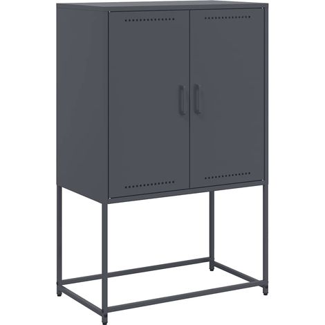 Maison Exclusive - Credenza Antracite 68,5x38,5x107 cm in Acciaio