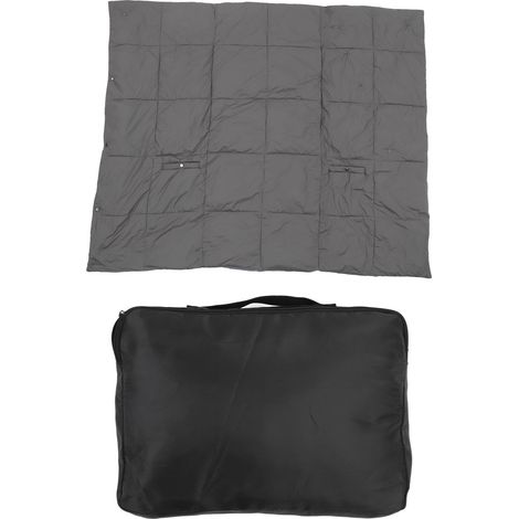 Couverture Chauffante USB Gris Anthracite 3 Modes de Chaleur 132x109cm Douce en Chinlon Portable Multiusage pour Hiver (1/5)
