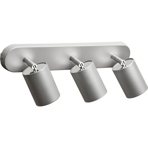 Deckenspot in Silber 3-flmg