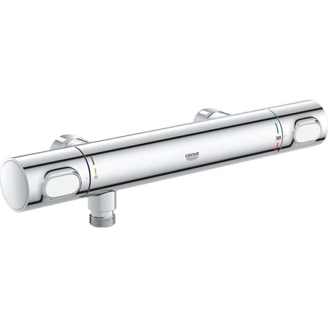 Robinet thermostatique douche Precision Flow, montage douche mural, indicateur de température, filtres intégrés, chromé, 34799000 (1/5)