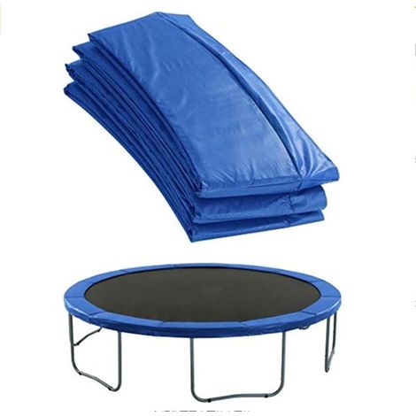 Trampolin-Randabdeckung Sicherheitsfederabdeckung Trampolin-Ersatzmatte Runde wasserabweisende Matte sicher langlebig,Blau,10FT (1/5)