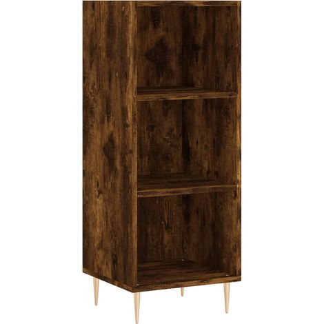 Credenza buffet cassettiera mobile contenitore organizer cucina soggiorno soggiorno 34,5 x 32,5 x 90 cm derivati del legno marrone 020030876