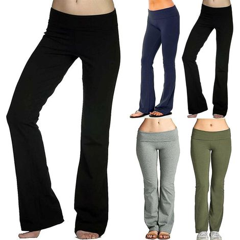 Stretch-Sportleggings für Damen, ideal für Yoga, Fitness, Laufen und Fitnessstudio. Lange Sporthose – Größe L – Schwarz