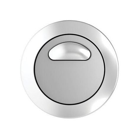 Siamp – Bouton soupape à double poussoir OPTIMA 49/S – Finition chrome – Pour plaques de commande WC – Usage professionnel