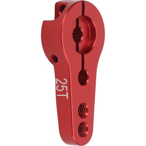 Bras de servo en aluminium réglable 25T cannelures filetage M3 bras de direction pour voiture RC AXI90075 AXI90104 AX90058 rouge (1/5)