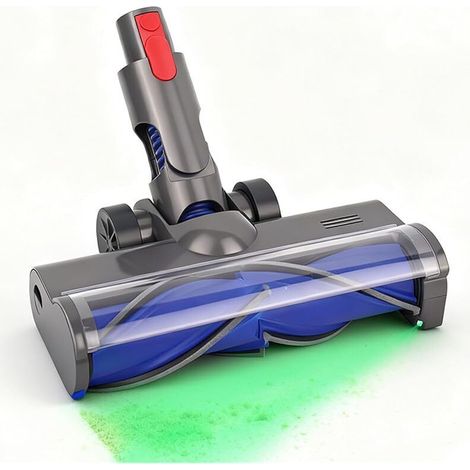 Tête d'aspirateur pour aspirateur sans fil Roborock H6 H7 avec lumière LED, tête de nettoyage à entraînement direct réglable, accessoire pour sols durs et moquettes à poils courts (1/5)
