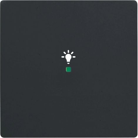 Bascule simple avec symbole ’’Lumière’’ noir mat