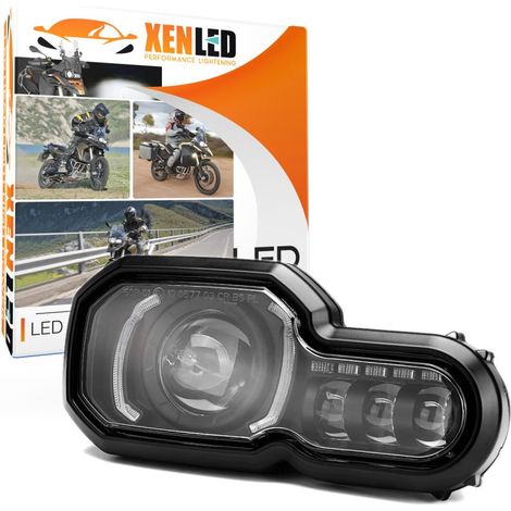 Phare Full LED pour BMW - F800GS F800R F700GS F650GS - XENLED F800HA - 110W - 6000Lms Homologué ECE