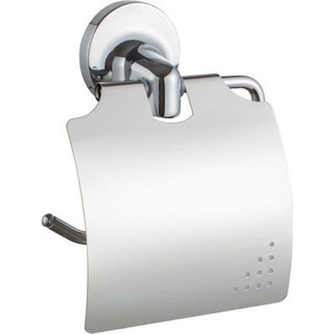Cleafe - Porta Rotolo Carta Igienica Con Copertura Fissaggio A Parete Arredo Bagno 79809 - (1/2)