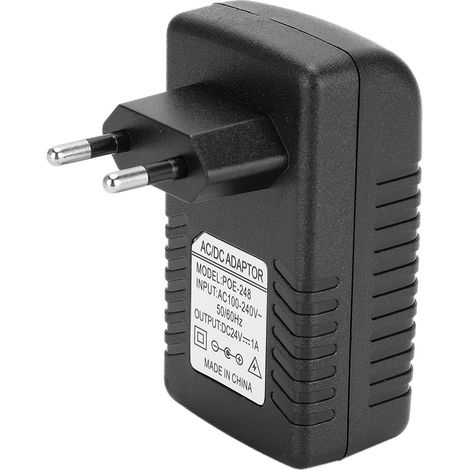24V 1A PoE-Injektor mit EU/US-Netzteil, 100-240V AC/DC (1/5)