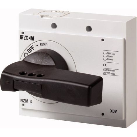 Poignée rotative pour mécanisme inverseur verrouillable taille 3 000260129 EATON NZM3 XDV