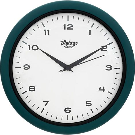 Runde Uhr Clarisse 28cm Seegrün MODERN (1/2)