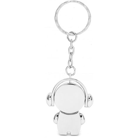 Clé USB 2.0 pour voiture, motif dessin animé, en métal, accessoire informatique, argent clair de lune, 64 Go