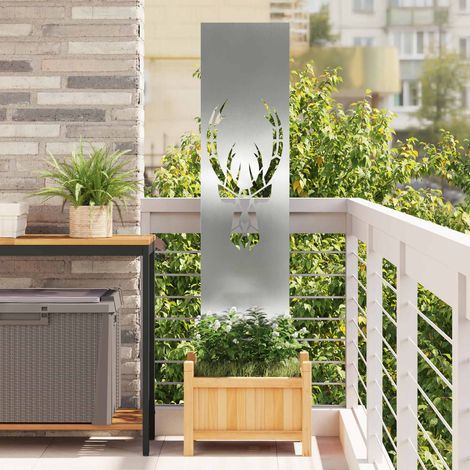 vidaXL Schermo per privacy in giardino Argento 32 x 140 cm
