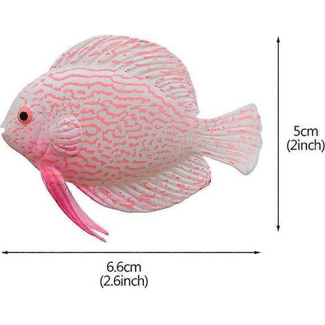 Lot de 2 poissons artificiels pour une décoration d'aquarium colorée (1/5)