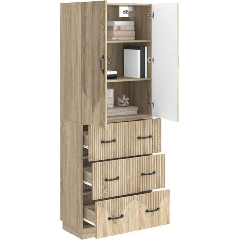 Set di armadi 2 pz Rovere Sonoma 66 x 34,5 x 87 cm DAS109214 (1/5)