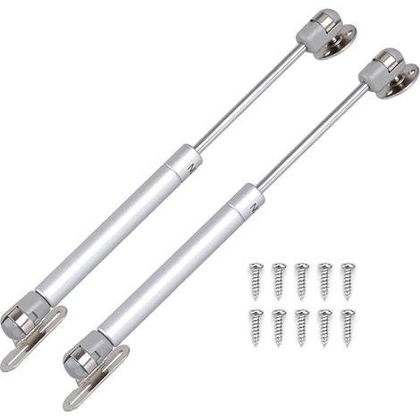 Lot de 2 vérins hydrauliques à gaz 80 N pour porte à battant lourd, support de couvercle à fermeture douce pour grand couvercle de boîte à jouets (1/5)