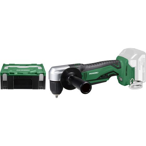 HIKOKI Perceuse d'angle solo - 18V 12,5Nm coffret capacité bois 28mm - acier 10mm - bois 5,1x38