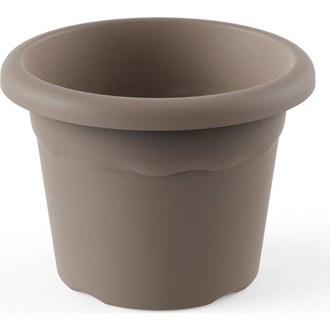 PLASTIKEN runder Topf, Maße: 22 cm, Farbe Taupe 7322 TAU (1/2)