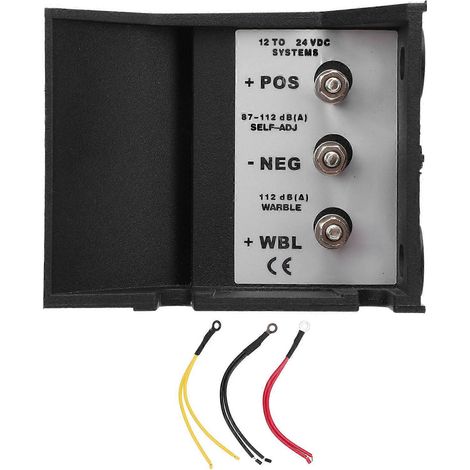 Zumbador de marcha atrás ajustable de 112 dB, resistente al agua, alarma de advertencia para camiones y excavadoras, compatible con sistemas de 12 V y 48 V. (1/5)