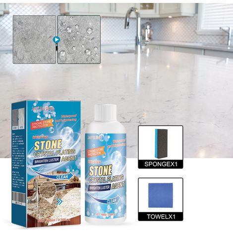 Stone Coating Agent for Kitchen Quartz Stone Tile Countertops - Scratch Repair, Stain Cleaning, and Polishing - 100ml Set -- BIEMMEDUE (1/5)