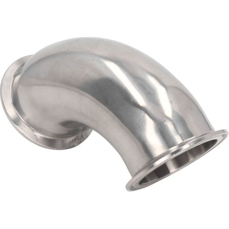 Coude alimentaire à clamp 90° raccord tuyau inox 304 haute pression type 51 (1/5)