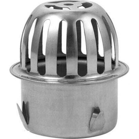 [NEVER USED]  Pack of 2 Stainless steel gutter screen to help keep drains open Prevents clogging of leaves and debris Fits pipes 58mm inside diameter