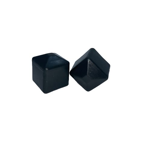 Embout extérieur pour profilé, capuchon, toiture, 15 x 15 mm, lot de 20, noir (1/5)