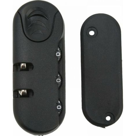 3-Digit Combination Padlock – Zinc Alloy Security Lock – Scratch Resistant – For Suitcases and Travel Luggage (1/4)