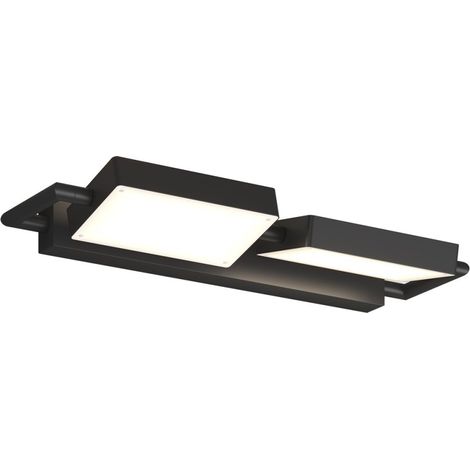 Applique orientabile top light kubi 1212 4 ne led switch 4320lm illuminazione biemissione modulo integrato