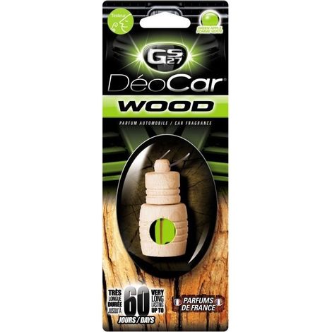 Désodorisant voiture DEOCAR wood pomme verte - GS27 (1/2)