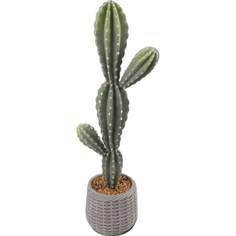 Plante Cactus Artificielle, Dimensions 30 x 20 x 88 cm, Matériau EVA, Style Bonsai, Placement au Sol, Décoration Intérieure (1/5)