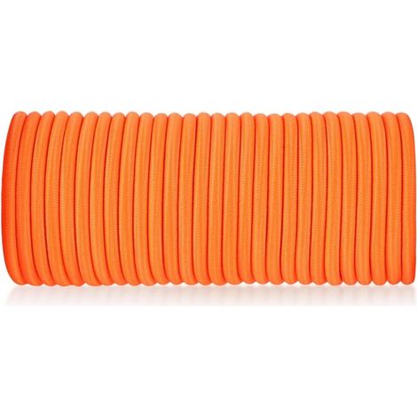 Corde de sécurité élastique orange de 4 mm x 30 m, sangle élastique, filet de chargement, articles fixes (1/4)