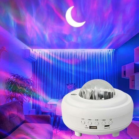 Northern Lights Northern Lights Aurora Projector with Bluetooth Speaker for Children's and Adults' Room Decoration (White) (1/5)