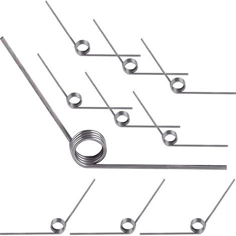 10pcs Torsion Spring 304 Stainless Steel Outer Diameter 5mm 3 Turns 120° Angle for Home Repair (1/5)