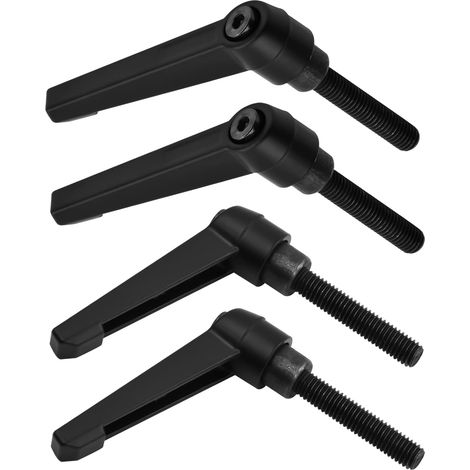Poignée de Serrage - 4 Pièces - Métal Noir - Filetage M8 Réglable - Pour Machine-Outil - Boulon 40mm (1/5)
